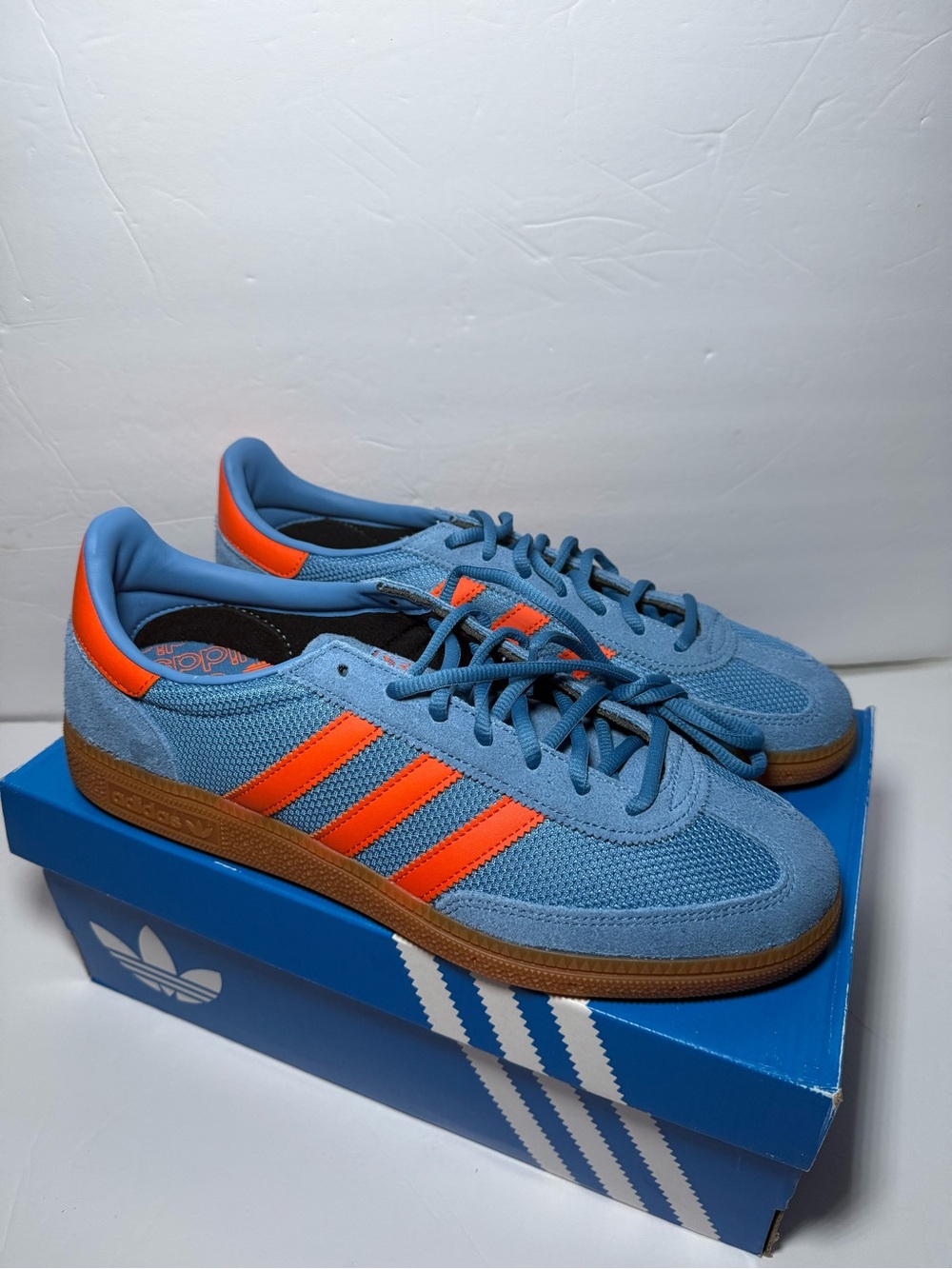 Adidas Handball Spezial Sneakers - Men’s 9.5 - Blue Orange JH5445 - New